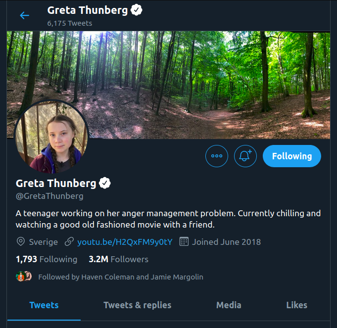 header profile
